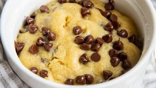 Chocolate chip cookie in a mug