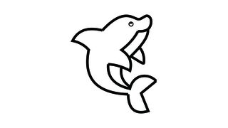 draw a dolphin