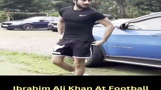 Ibrahim Ali Khan At Football Ground in Juhu #shorts #ibrahimalikhan #short #trending #viral #bollywood #shortvideo