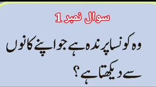 Gk Question Answer in Urdu/Hindi Part #100|  Quiz |Gk Today |  Malumat
