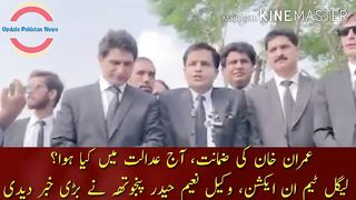 Imran Khan's bail, what happened in court today? Legal team in action, lawyer Naeem Haider Panjotha gave the big news