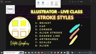 Adobe Illustrator Stroke Command - TLCC Live Class