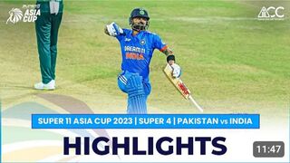 Super 11 Asia cup 2023/pak vs India super 4 highlights.