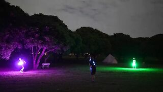 TOSY 36 & 360 LED Flying Disc - Extremely Bright, Smart Auto Light Up, 175g Frisbee, Rechargeable,