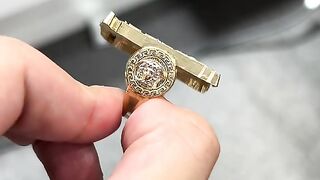 Solid Gold Virgin Mary Ring by Ijaz Jewelers