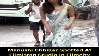 Manushi Chhillar Spotted At Filmistan Studio In Filmcity #shorts #manushichhillar #short #trending #viral #bollywood #shortvideo
