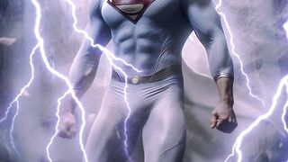 Superman's Shocking Transformation: The Man of Steel in White!"