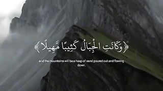 And the mountains will be heap of sand