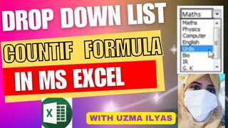 How to use COUNTIF FORMULA in Excel, with Uzma Ilyas