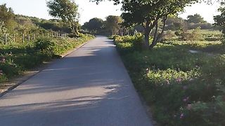 It's a beautiful place with a beautiful view of cycling.