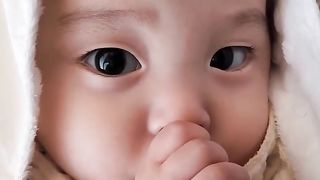 The little boy just woke up