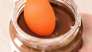 making chocolate-coated tiny bites