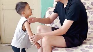 Little boy funny