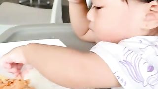 Eat with father and mother. but dad is busy working