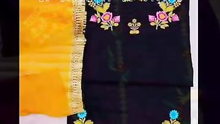 Latest Machine Embroidery Designs for Salwar Suits __ Kadai Wale Suit __ Machine Embroidery