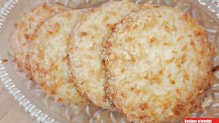 Coconut Cookies Recipe at Home(Bakery Style),Eggless Coconut Biscuits