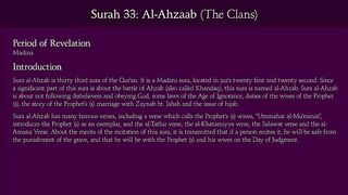 Surah Al-Ahzaab (The Clans)_ Arabic and English translation.