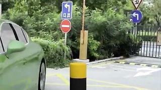 Funny car crash