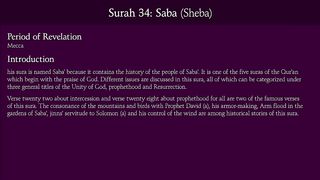 Surah Saba (Sheba)_Arabic and English translation.
