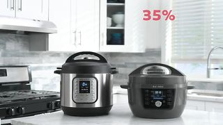Instant Pot RIO Wide Plus, 7.5 Quarts 35% Larger Cooking Surface , Buy Now