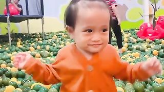 Playing ball and dancing