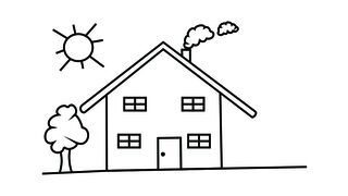 drawing a house