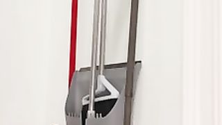 Amazon Basics Broom Holder Wall Mount and Garden Tool Organizer
