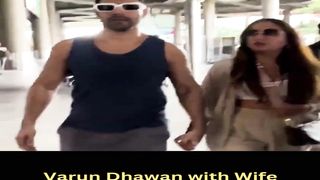 Varun Dhawan with Wife Natasha at Airport #shorts #varundhawan #short #trending #viral #bollywood #viralshorts