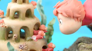 Make an undersea goldfish from clay