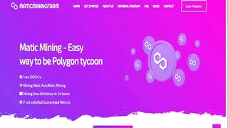 New Free Cloud Mining Website _ Earn 100 Matic Without Investment _ Free Polygon Matic Mining Site(720P_HD).