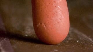 A matchstick igniting by the friction surface of the box.