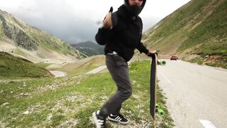 Skateboarding Agaisnt the Storm