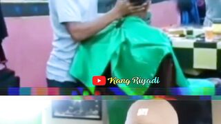 video lucu tukang cukur