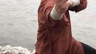 Kung Fu Monk Performing ｜Shaolin hard Qigong.mp4