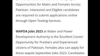 jobs in wapda 2023 | latest jobs in lahore 2023 | how to earn money online