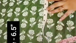 Stylish frock cutting or stitching