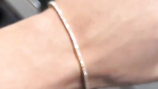 Real VS Diamonds & 14k Gold Unisex Tennis Bracelet by Ijaz Jewelers