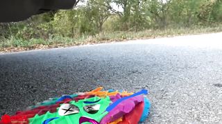 Experiment car vs jelly toothpaste coca