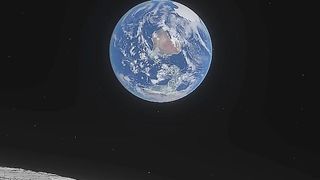 THE Earth from moon