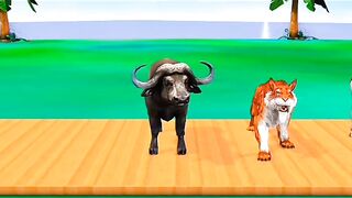 Fountain Cartoon Game 3 #horse #cat #cow #lion #dianasour #gorila #rat #rabit