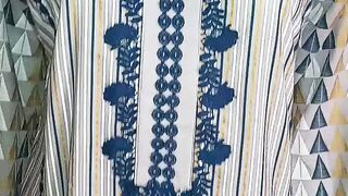 All over print dress designe idea by Sadia Mustafa 2
