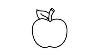 drawing apple