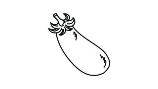 drawing of eggplant