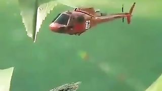 Cara Helikopter Mendarat dari Capung