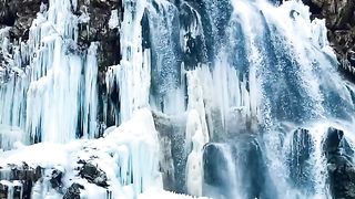Drung_Frozen_Fall_|_Kashmir_[Video]_|_Beautiful_waterfalls,_Beautiful_locations_nature,_Beautiful_scenery_nature.