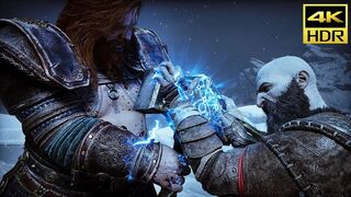 God of War Ragnarok - Kratos vs Thor FULL FIGHT (PS5) 4K