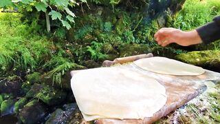 The Best Lasagna Ever cooked in Nature ????ASMR Cooking