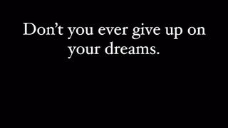 Dont give up