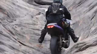 Sketchy Crotch Rocket Rock Climb