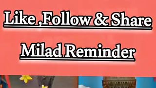 Milad Reminder #naat #fyp #muhammadsaw #muslim
